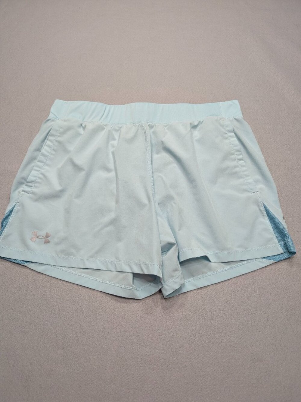 Under Armour Men's XL SpeedPocket 5" Running Shorts Light Blue